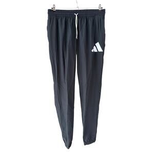 Adidas Men's Aeroready Basketball Pants Snap Black White Size XL Extra Large New